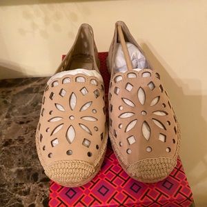 Tory Burch May flat espadrille kid-duede